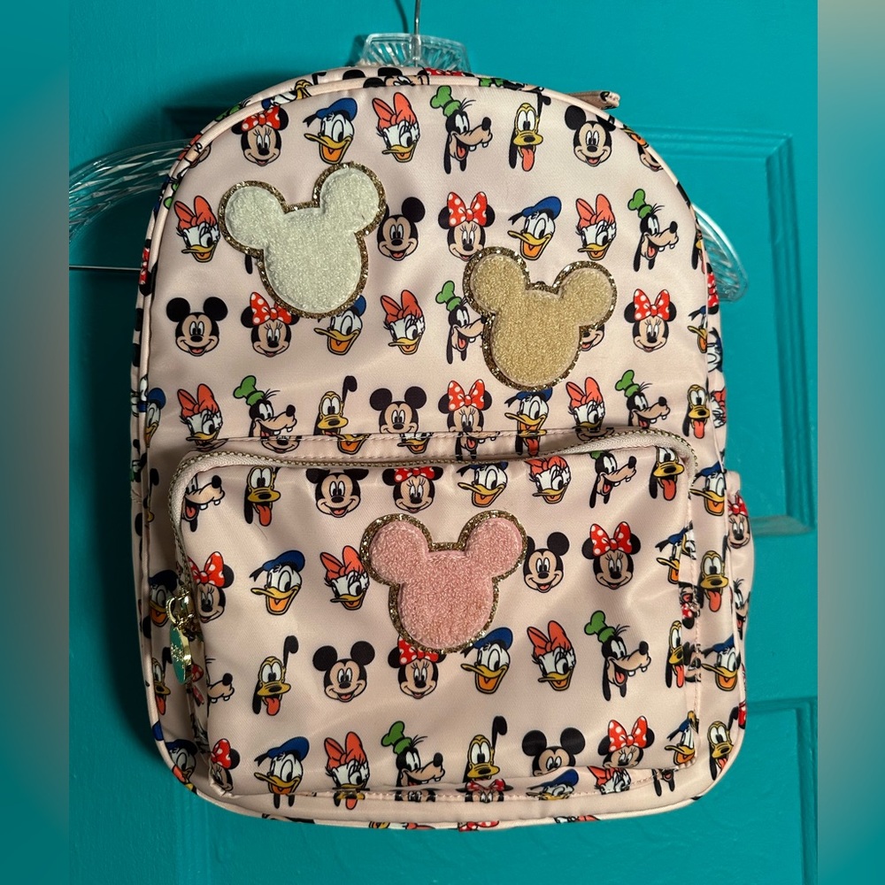 Stoney Clover Lane Mickey and Friends mini backpack with Mickey patches